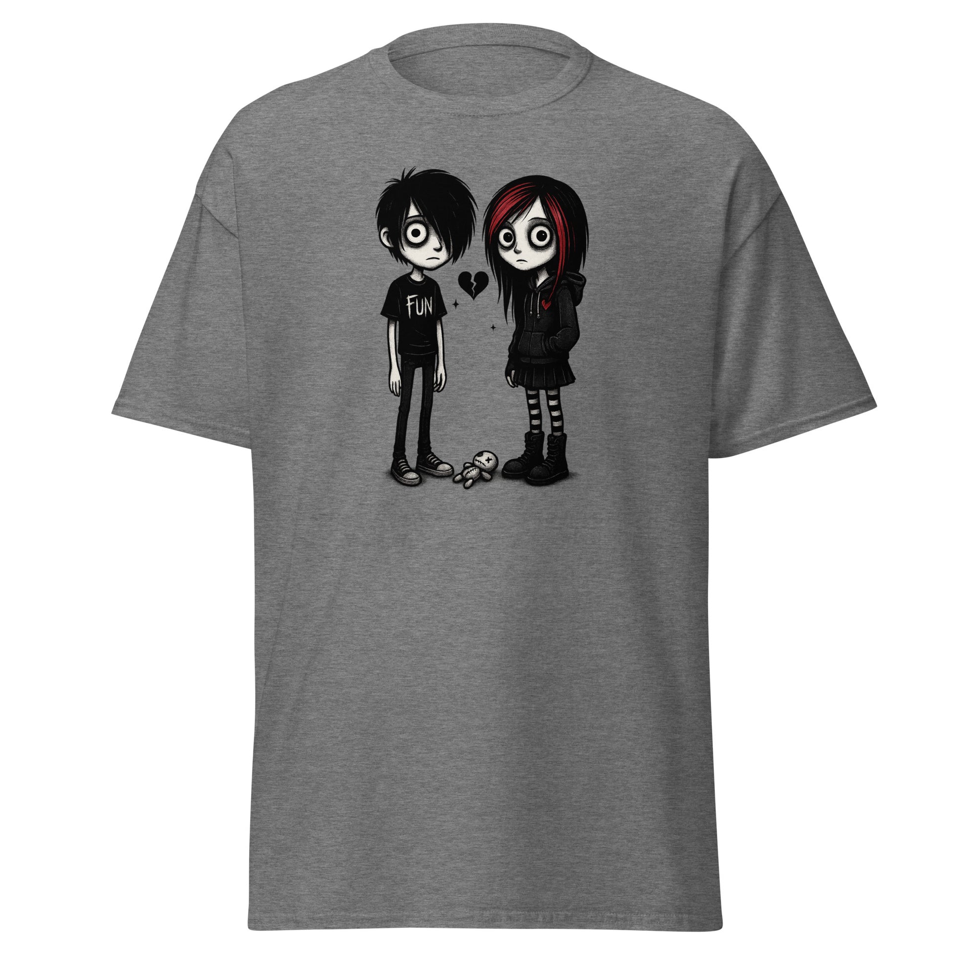 gray Unisex t-shirt with bold slogan The Kids Are Alright in sarcastic generational humor style